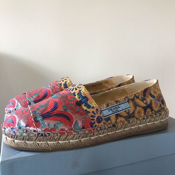 Prada Multicolor Jacquard 20mm Espadrille - Picture 12 of 15